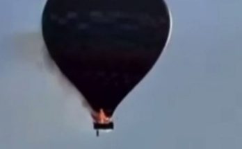hot air balloon fire