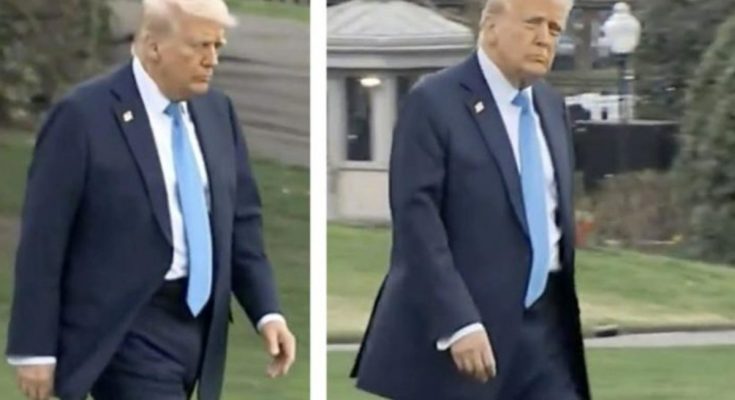 Trump Marine One photo health appearance