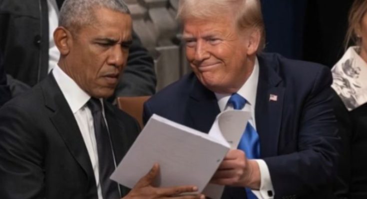 Trump Obama clash live interview