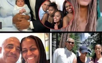 Michelle Obama Malia newborn family moment